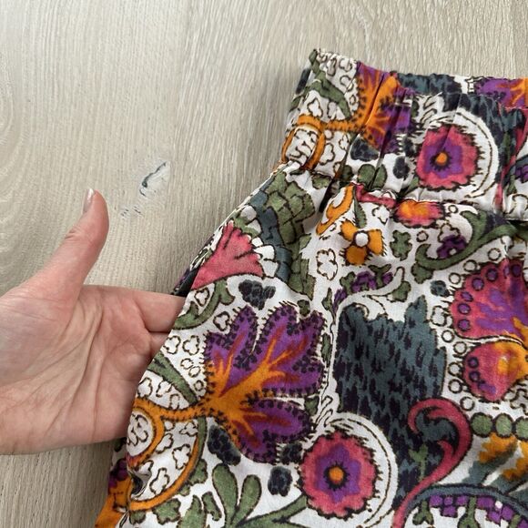 Rhode Pants Joggers Floral Colorful Cotton Boho Beach - Picture 6 of 12